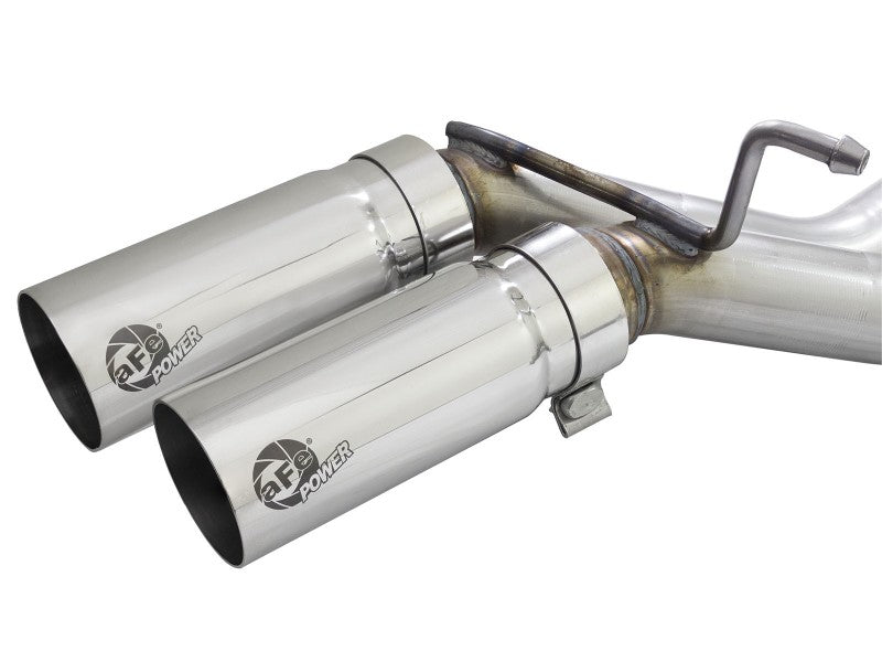 aFe Rebel 3in 409 SS Cat-Back Exhaust 2021 Ford F-150 V6 2.7L/3.5L (tt)/V8 5.0L w/ Polished Tips