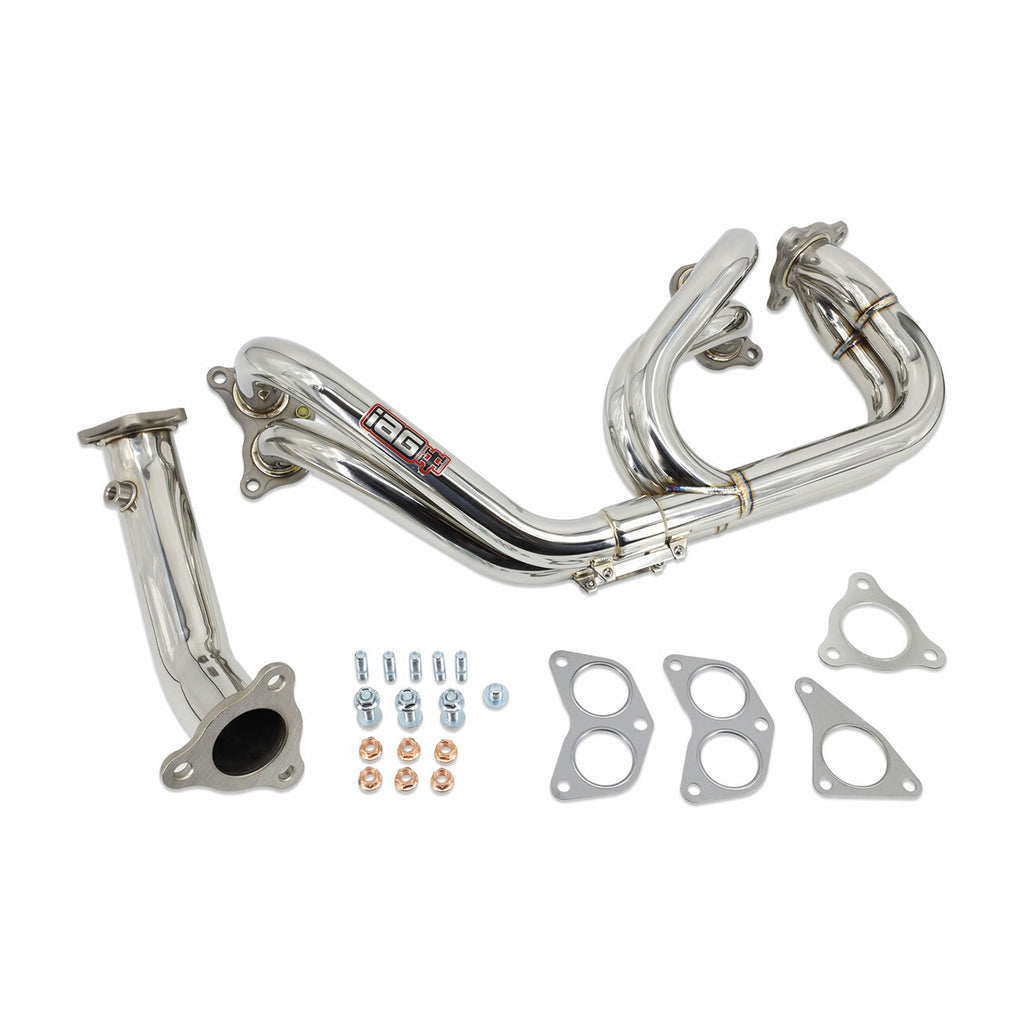 IAG Performance Equal Length 3-Bolt Header & Uppipe for 02-14 WRX, 04-21 STI, 05-09 LGT, 04-08 FXT